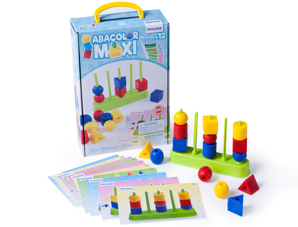 JUEGO MINILAND ABACOLOR 5 COLUMNA MAXI 15 PIEZAS