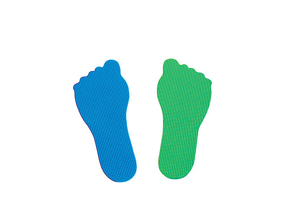PIES AMAYA DE CAUCHO ANTIDESLIZANTE SET DE 20 UNIDADES 10 AZULES 10 VERDES LONGITUD 230MM