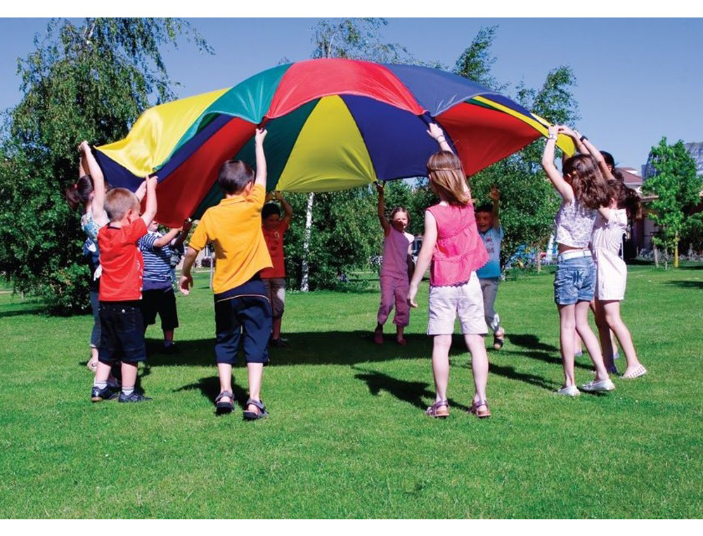 PARACAIDAS AMAYA DE NYLON CON 20 ASAS COLORES DEL PARCHIS 6 M