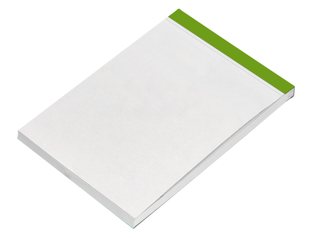 BLOC NOTAS LIDERPAPEL LISO A6 80 HOJAS 60 G/M2 PERFORADO SIN TAPA