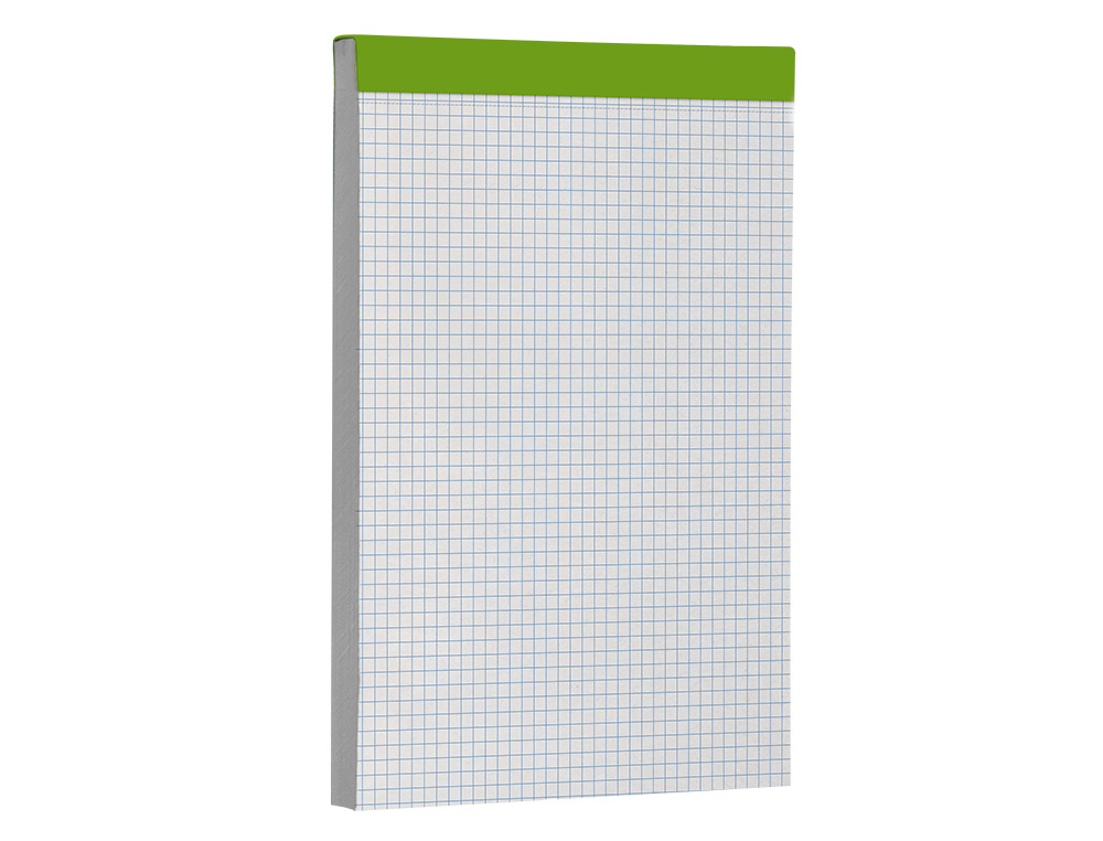 BLOC NOTAS LIDERPAPEL CUADRO 4 MM A5 80 HOJAS 60 G/M2 PERFORADO SIN TAPA