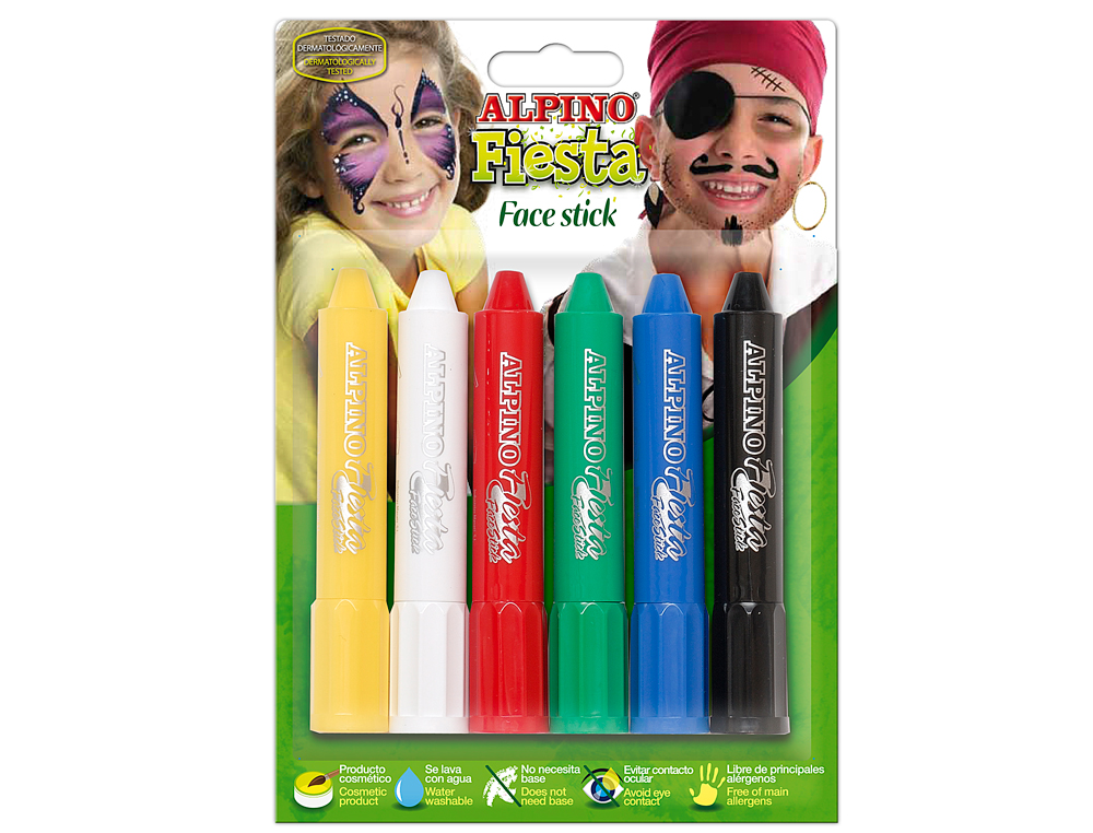 BARRA MAQUILLAJE FACE STICK 6 COLORES SURTIDOS