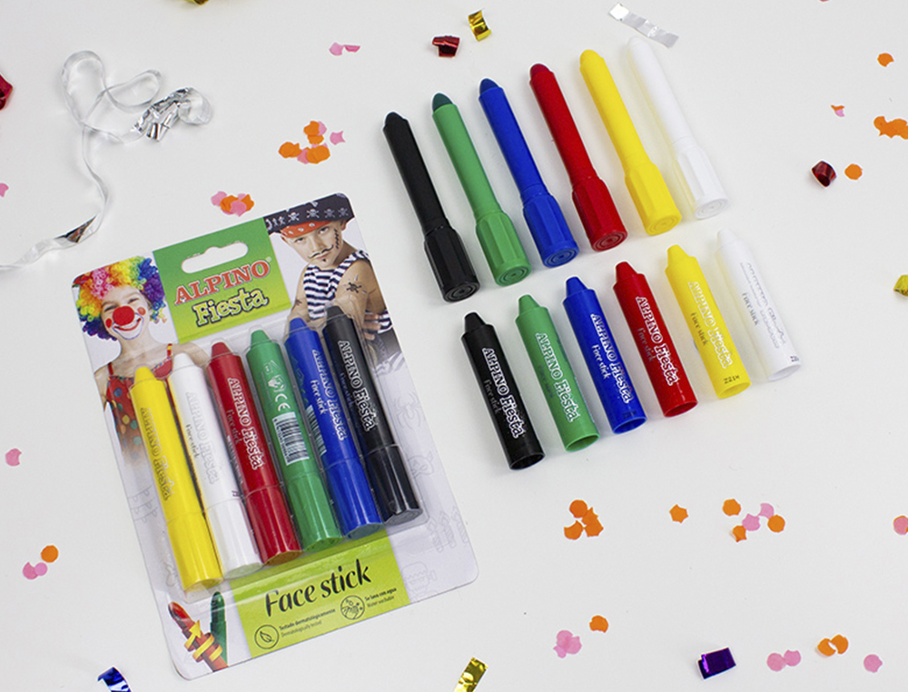 BARRA MAQUILLAJE FACE STICK 6 COLORES SURTIDOS