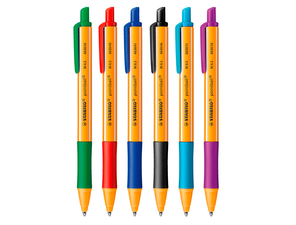BOLIGRAFO STABILO POINTBALL 0,5 MM AZUL