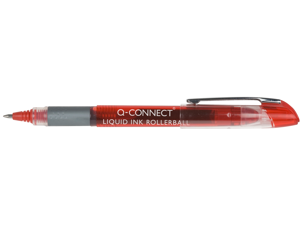 ROTULADOR Q-CONNECT ROLLER BALL ROJO 0,5 MM