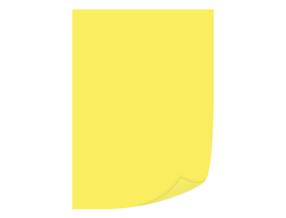 PAPEL COLOR Q-CONNECT DIN A4 80GR AMARILLO INTENSO PAQUETE DE 500 HOJAS