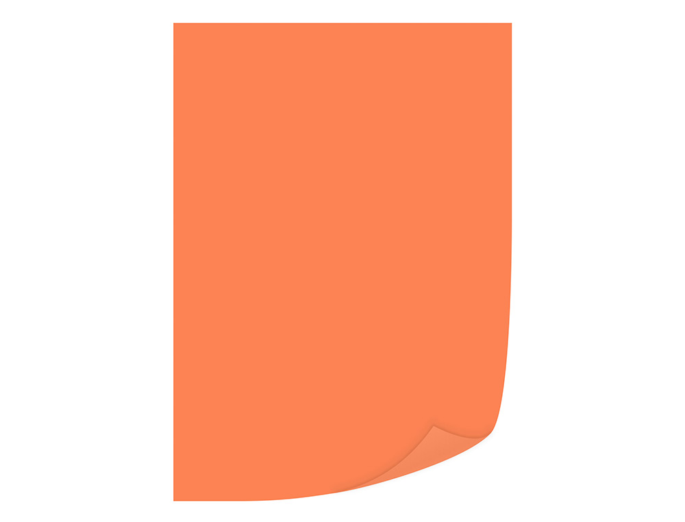 PAPEL COLOR Q-CONNECT DIN A4 80GR NARANJA INTENSO PAQUETE DE 500 HOJAS