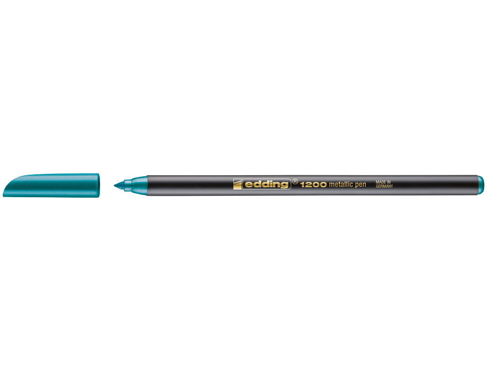 ROTULADOR EDDING PUNTA FIBRA 1200 VERDE METALIZADO N 74 PUNTA REDONDO 0,5 MM