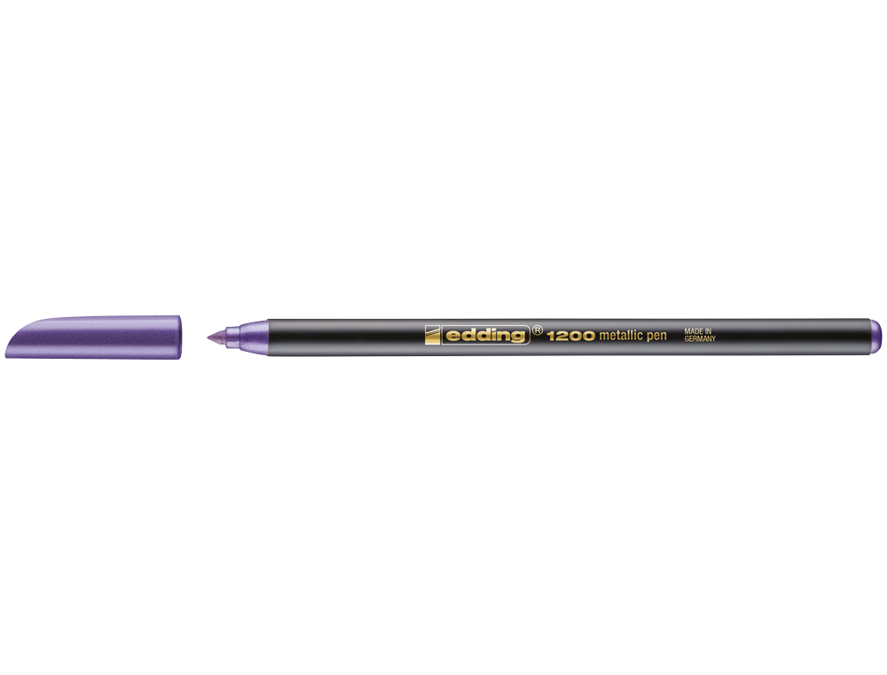 ROTULADOR EDDING PUNTA FIBRA 1200 VIOLETA METALIZADO N 78 PUNTA REDONDA 1-3 MM