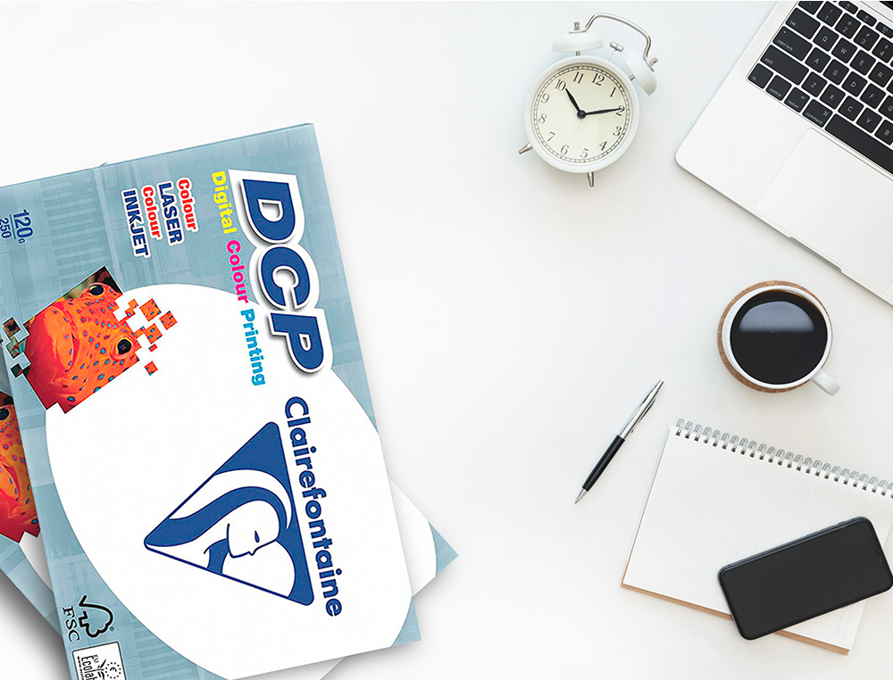 PAPEL FOTOCOPIADORA CLAIREFONTAINE DIN A4 160 GRAMOS PAQUETE DE 250 HOJAS