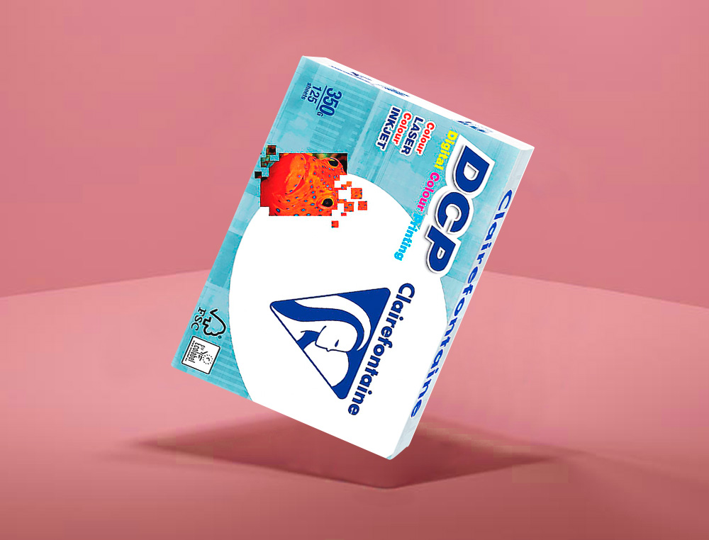 PAPEL FOTOCOPIADORA CLAIREFONTAINE DIN A4 350 GRAMOS PAQUETE DE 125 HOJAS