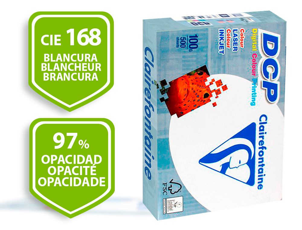 PAPEL FOTOCOPIADORA CLAIREFONTAINE DIN A3 100 GRAMOS PAQUETE DE 500 HOJAS