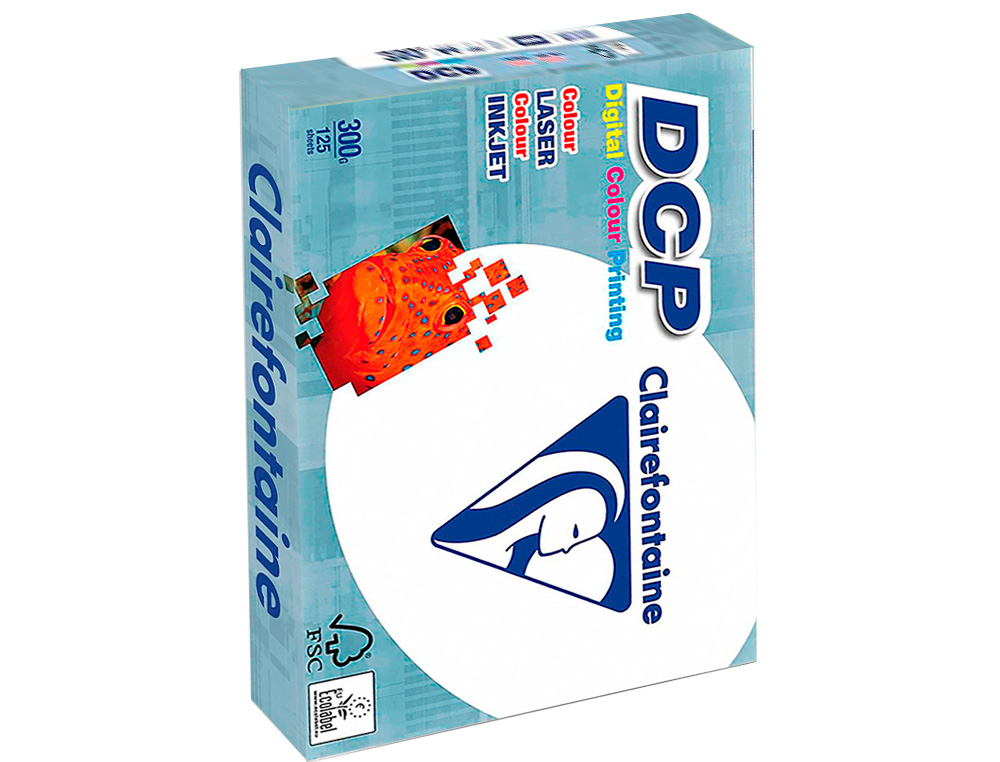 PAPEL FOTOCOPIADORA CLAIREFONTAINE DIN A4 300 GRAMOS PAQUETE DE 125 HOJAS