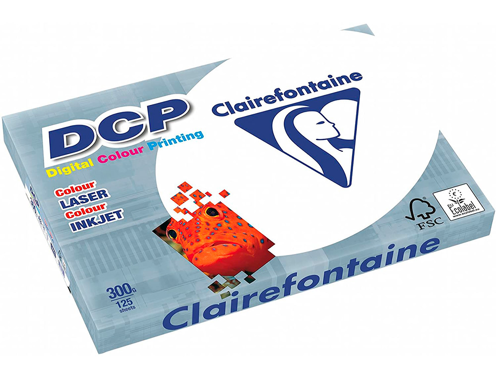 PAPEL FOTOCOPIADORA CLAIREFONTAINE DIN A4 300 GRAMOS PAQUETE DE 125 HOJAS