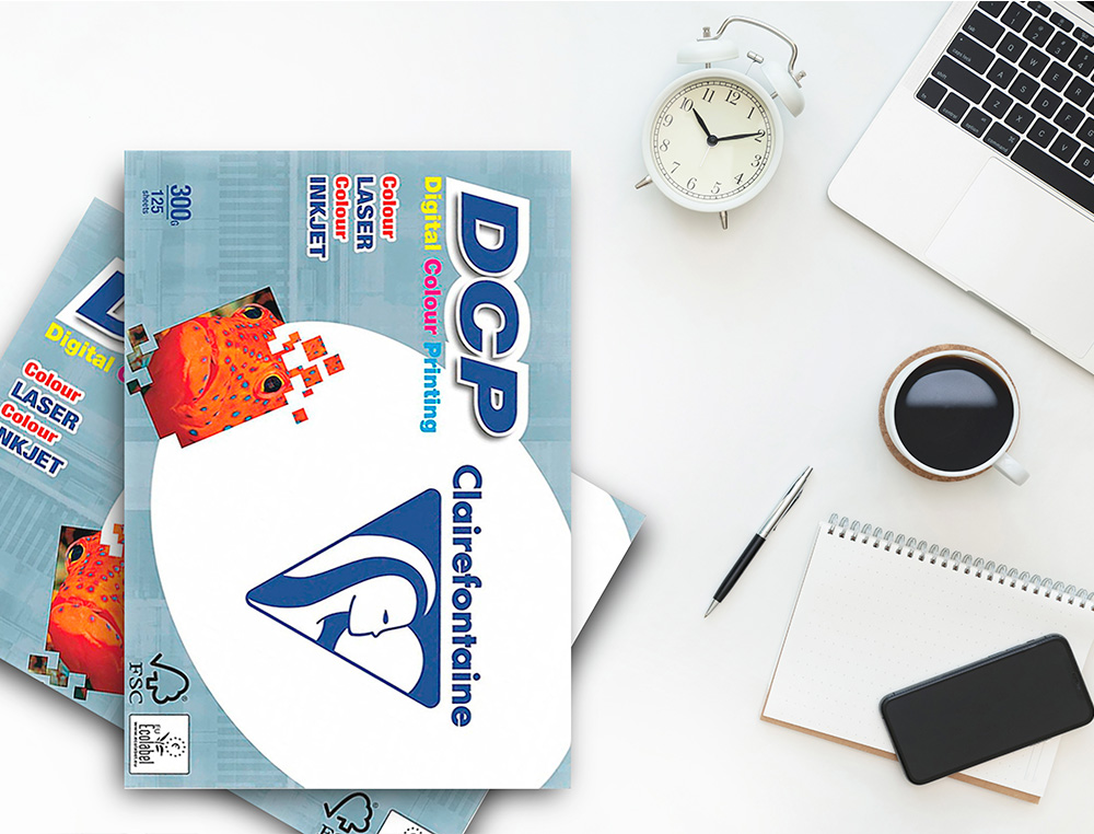 PAPEL FOTOCOPIADORA CLAIREFONTAINE DIN A4 300 GRAMOS PAQUETE DE 125 HOJAS