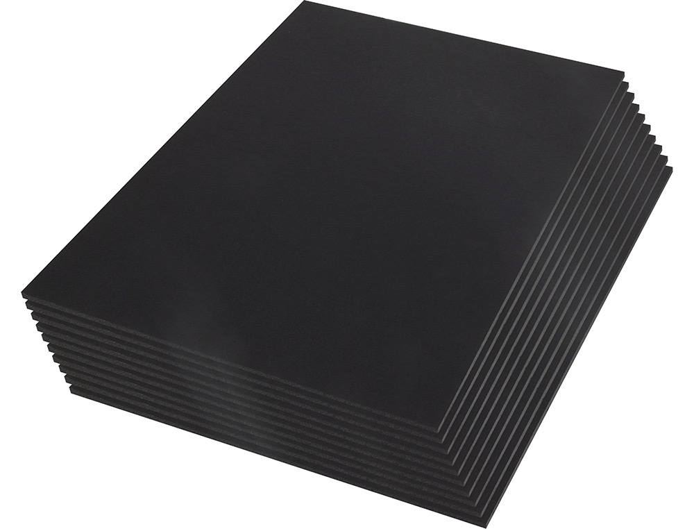 CARTON PLUMA LIDERPAPEL NEGRO DOBLE CARA DIN A4 ESPESOR 5 MM