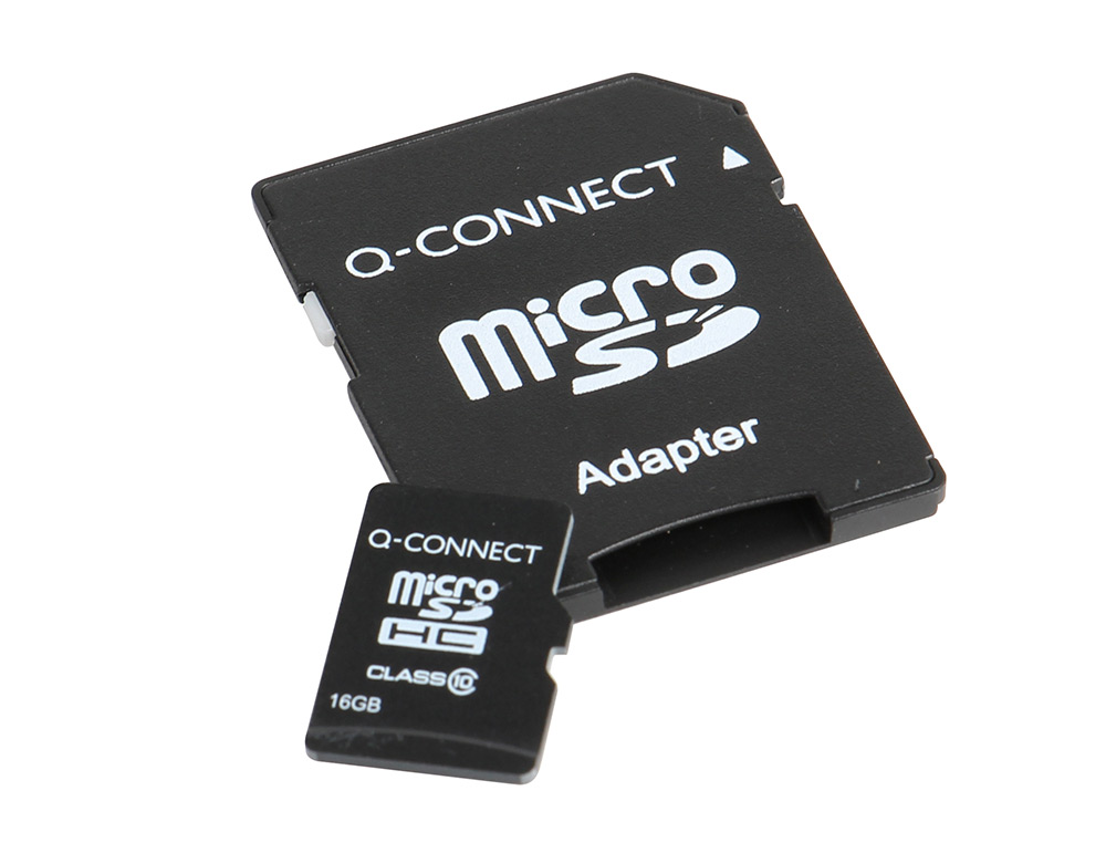 MEMORIA SD MICRO Q-CONNECT FLASH 16 GB CLASE 6 CON ADAPTADOR