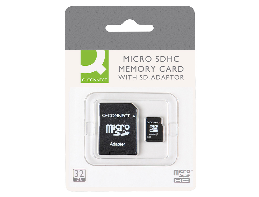 MEMORIA SD MICRO Q-CONNECT FLASH 32 GB CLASE 6 CON ADAPTADOR
