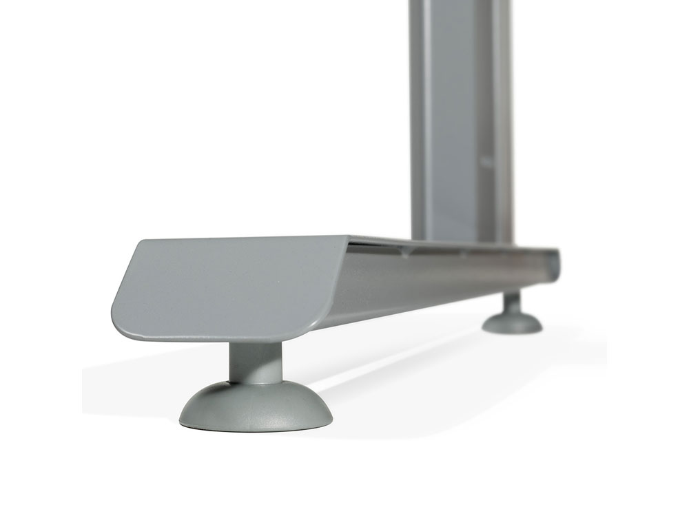 ALA PARA MESA ROCADA SERIE METAL 60X 100 CM DERECHA O IZQUIERDA ACABADO AC01 ALUMINIO/ HAYA