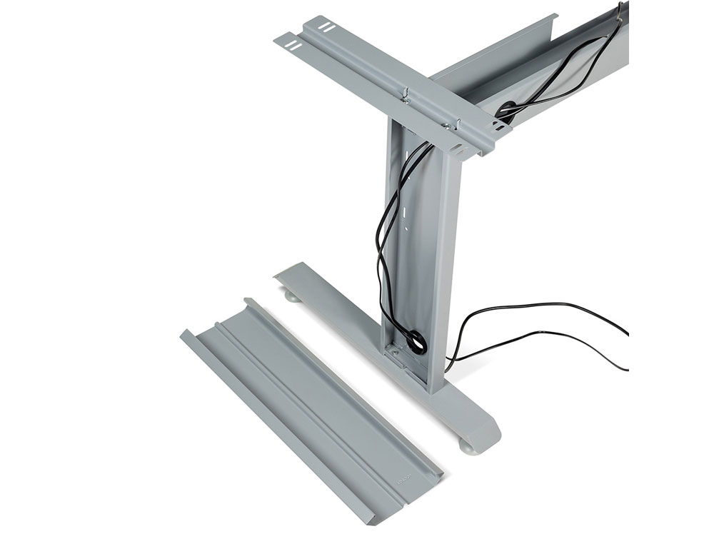 ALA PARA MESA ROCADA SERIE METAL 60X100 CM DERECHA O IZQUIERDA ACABADO GRIS/BLANCO