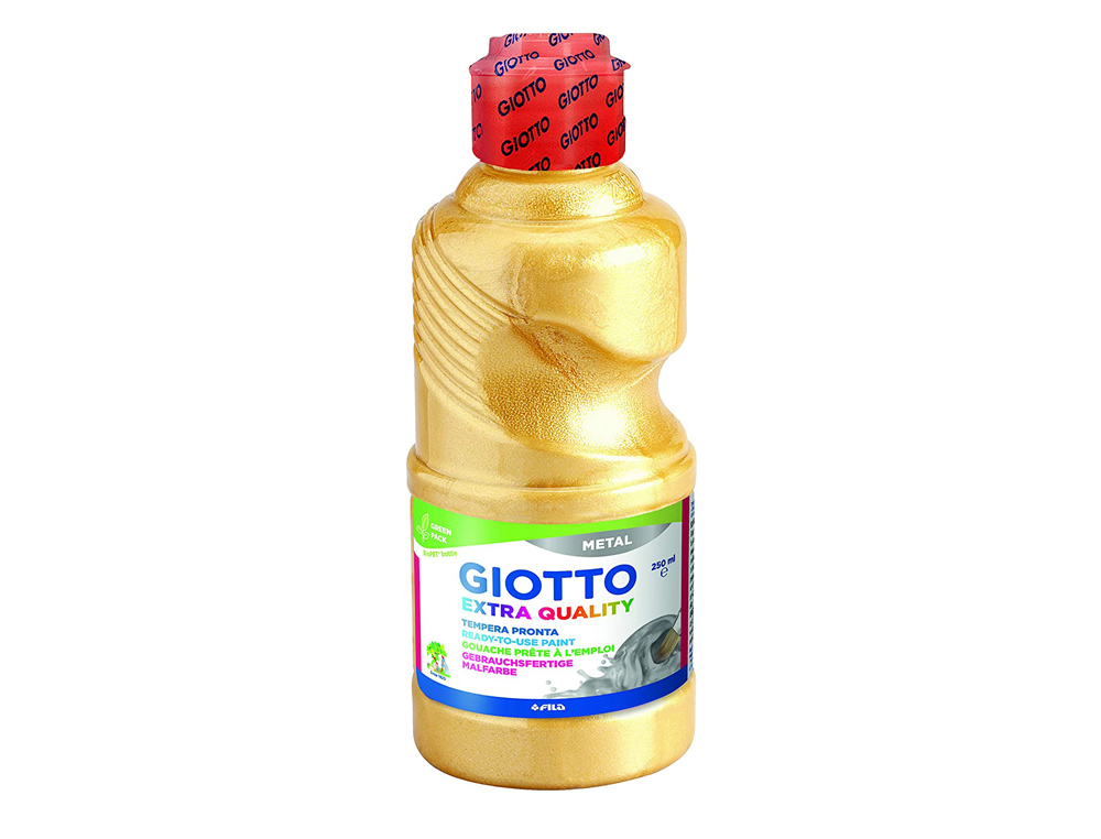 TEMPERA LIQUIDA GIOTTO ESCOLAR 250 ML METALIZADA ORO