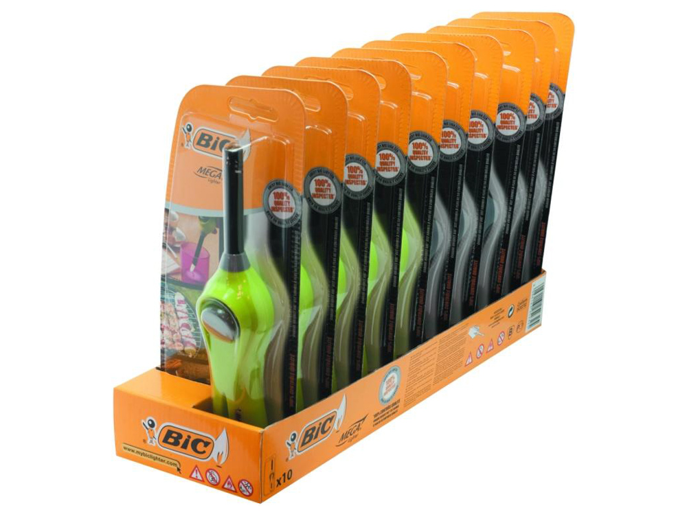 ENCENDEDOR BIC MEGALIGHTER MULTIUSOS CON GANCHO RETRACTIL