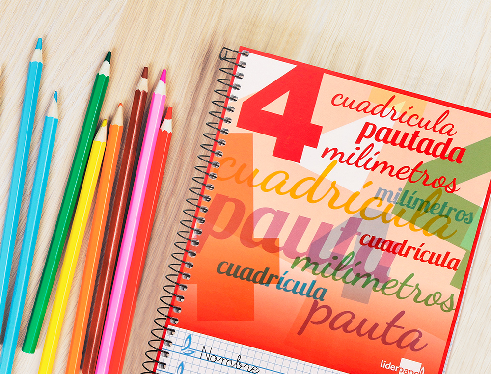 CUADERNO ESPIRAL LIDERPAPEL CUARTO PAUTAGUIA TAPA DURA 80H 75 GR CUADRO PAUTADO 4MM CON MARGEN