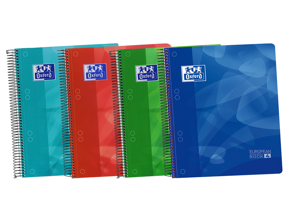 BLOC ESPIRAL OXFORD TAPA PLASTICO OPTIK PAPER MICROPERFORADO DIN A5 120 H 50% HOJAS GRATIS CUADROS 5 MM