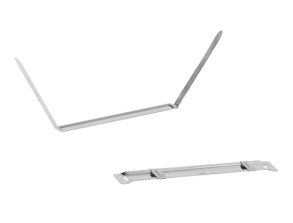 ENCUADERNADOR FASTENER Q-CONNECT PLATEADO CAJA DE 50 UNIDADES