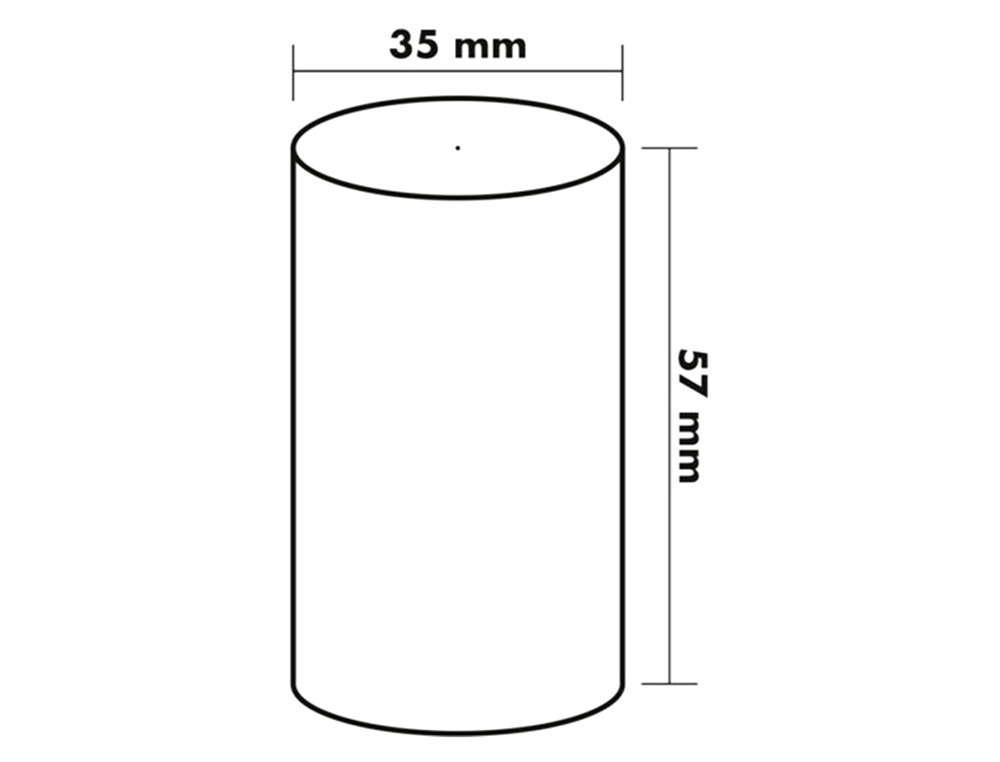 ROLLO SUMADORA TERMICO Q-CONNECT 57 MM ANCHO X 35 MM DIAMETRO PARA TPV SIN BISFENOLA