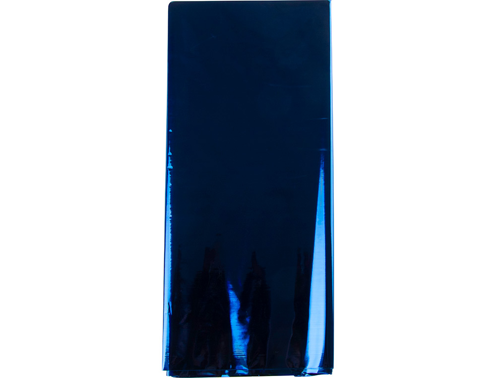 PAPEL CELOFAN LIDERPAPEL 50X70 CM 22G/M2 BOLSA DE 5 HOJAS AZUL