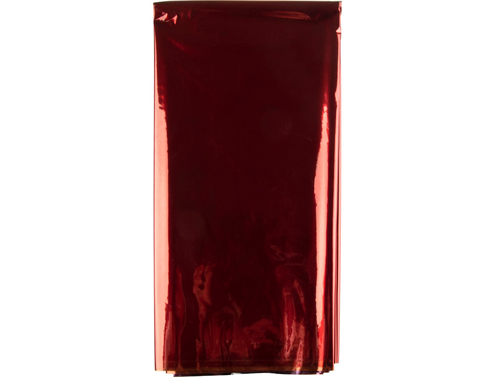PAPEL CELOFAN LIDERPAPEL 50X70 CM 22G/M2 BOLSA DE 10 HOJAS COLORES SURTIDOS