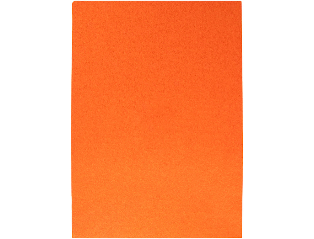 GOMA EVA LIDERPAPEL 50X70CM 60G/M2 ESPESOR 2MM TEXTURA TOALLA NARANJA
