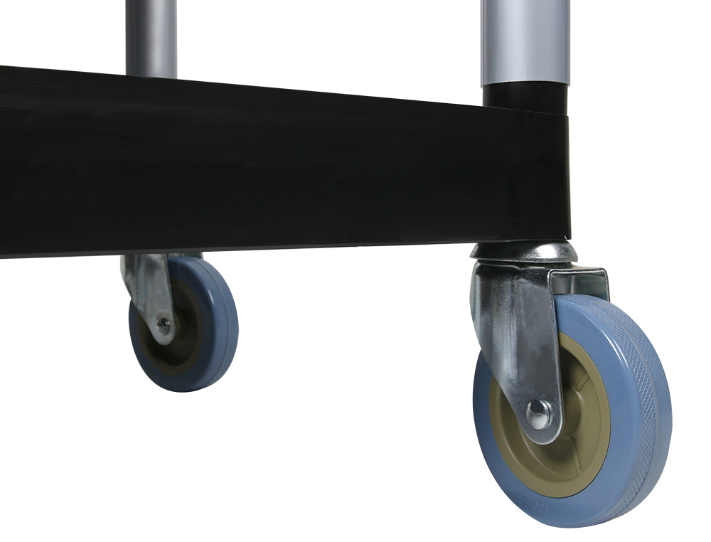 CARRO DE SERVICIO MULTIFUNCIONAL Q-CONNECT 3 ESTANTES DE POLIPROPILENO 830X420X970 MM