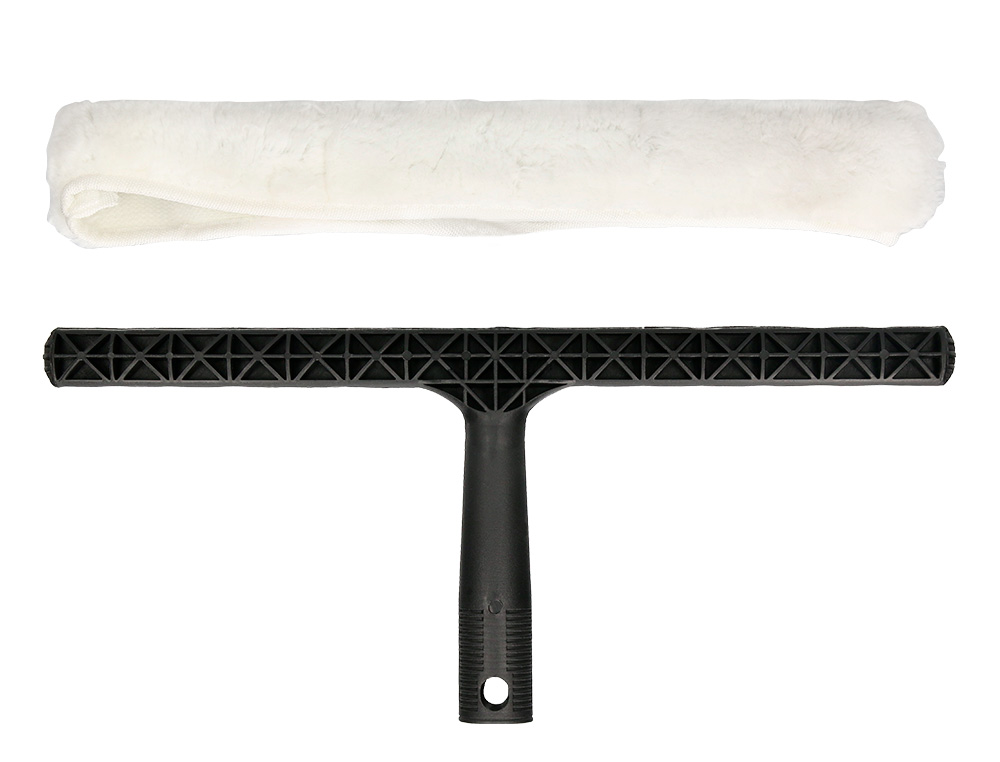 LIMPIAVENTANAS Q-CONNECT INDUSTRIAL MANGO DE PLASTICO Y HOJA LIMPIADORA DE 40 CM DE ANCHO