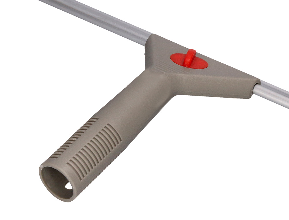 LIMPIAVENTANAS Q-CONNECT INDUSTRIAL MANGO DE ACERO Y HOJA LIMPIADORA DE PLASTICO DE 40 CM DE ANCHO