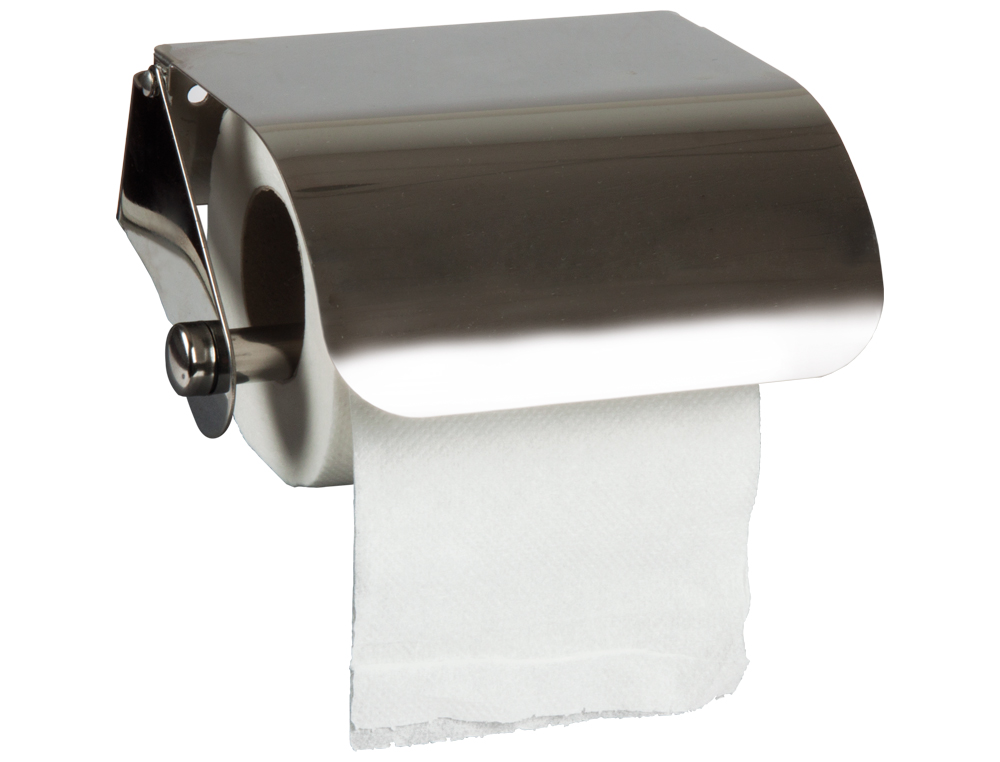 DISPENSADOR Q-CONNECT DE PAPEL HIGIENICO ACERO INOXIDABLE 122X98X45 MM