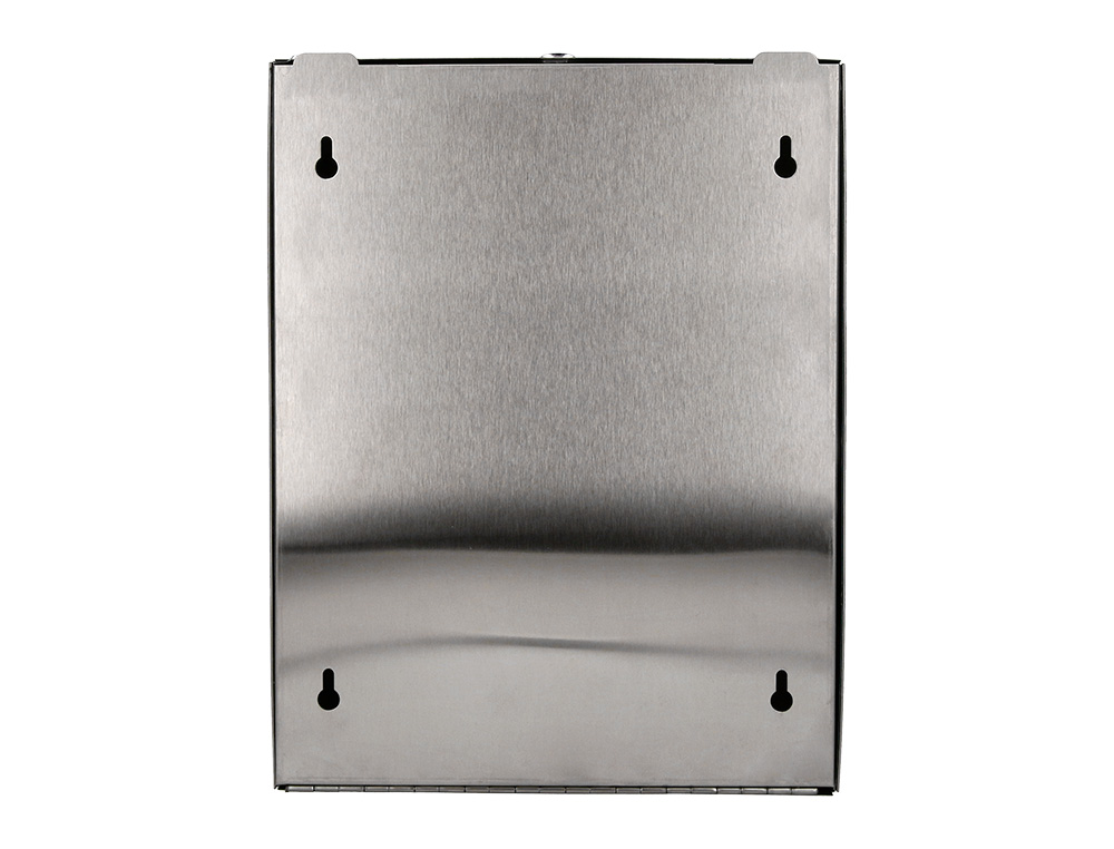 DISPENSADOR Q-CONNECT DE TOALLITAS DE PAPEL ACERO INOXIDABLE 283X100X365 MM