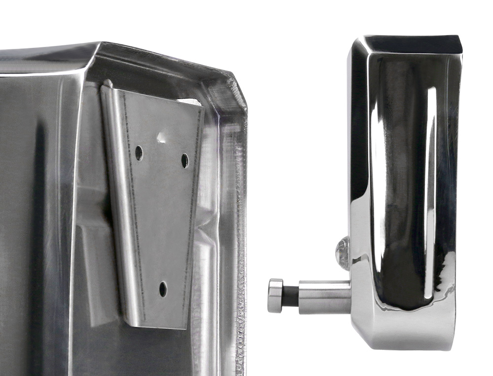 DISPENSADOR MANUAL Q-CONNECT DE JABON 800 ML ACERO INOXIDABLE 115X56X179MM