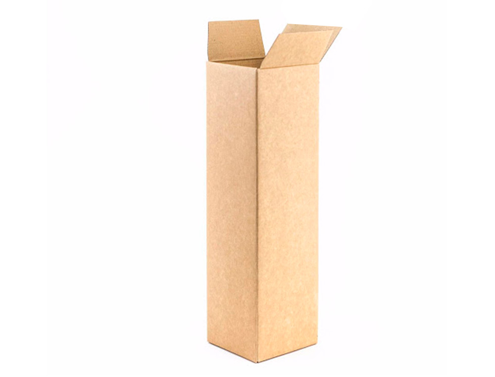 CAJA PARA EMBALAR Q-CONNECT TUBO CARTON RECICLADO CANAL SIMPLE 3 MM COLOR KRAFT 1020X150X150 MM