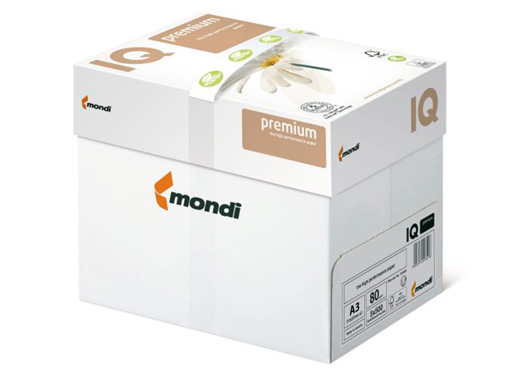 PAPEL FOTOCOPIADORA IQ PREMIUM DIN A3 80 GRAMOS PAQUETE DE 500 HOJAS