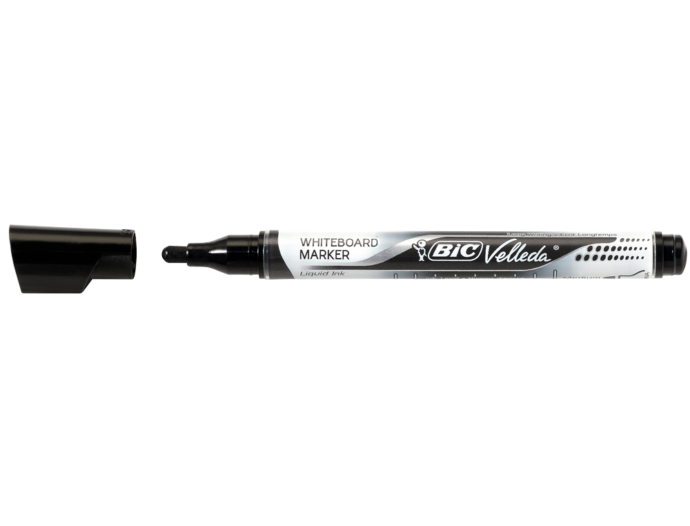 ROTULADOR BIC VELLEDA LIQUID POCKET PUNTA REDONDA 2,2 MM NEGRO