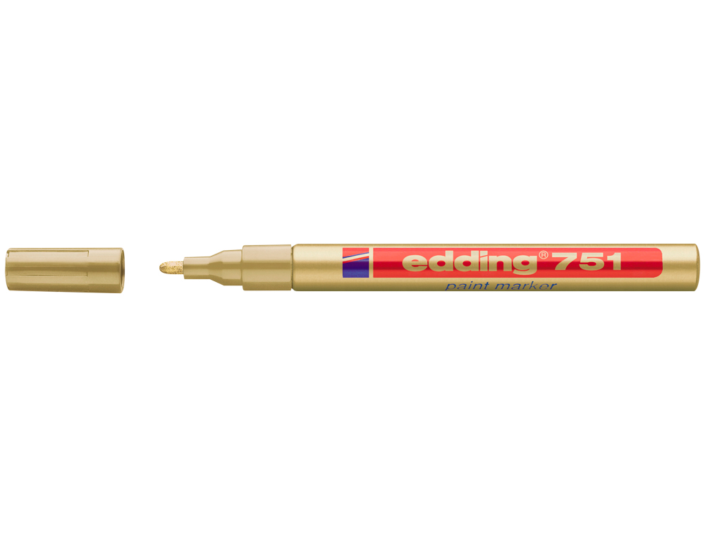 ROTULADOR EDDING PUNTA FIBRA 751 ORO PUNTA REDONDA 1-2 MM