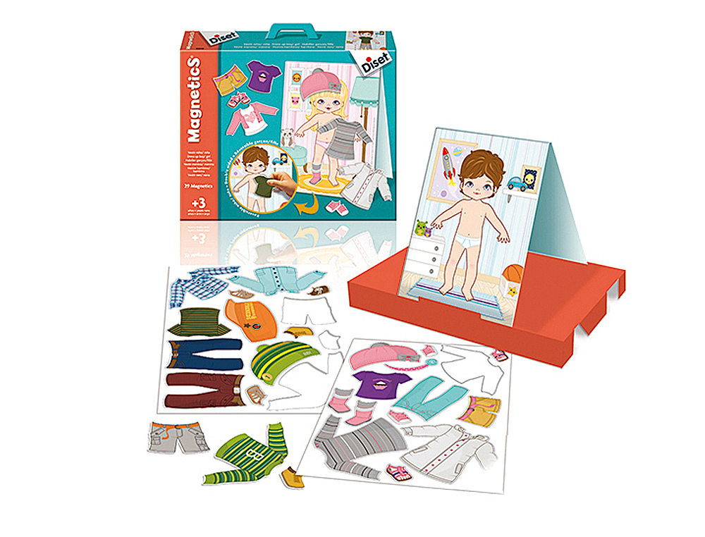 JUEGO DISET DIDACTICO MAGNETICO VESTIR NIÑO-NIÑA