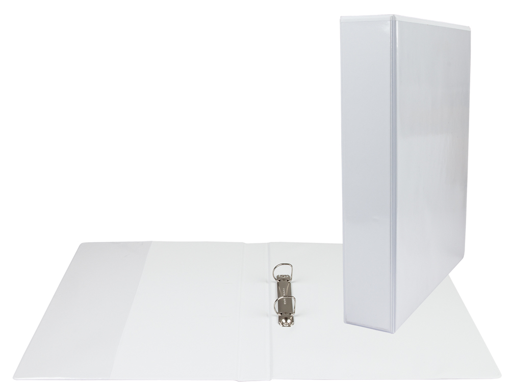 CARPETA CANGURO 2 ANILLAS MIXTAS 40MM ESSELTE A4 PLASTICO BLANCA
