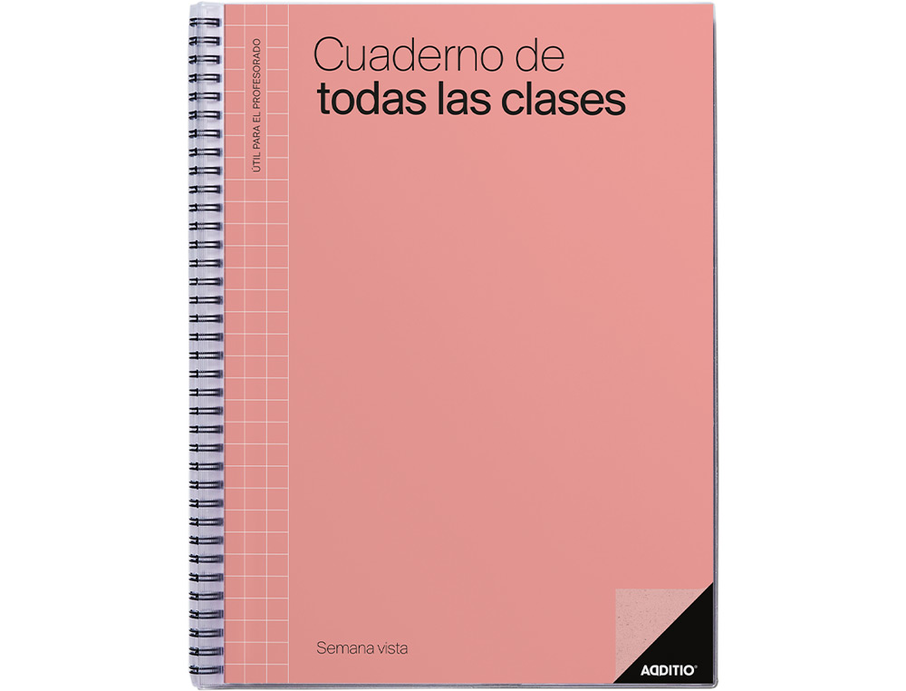 CUADERNO DE TODAS LAS CLASES SV ADDITIO PLAN MENSUAL DEL CURSO EVALUACION CONTINUA Y PROGRAMACION SEMANAL 22,5X31CM