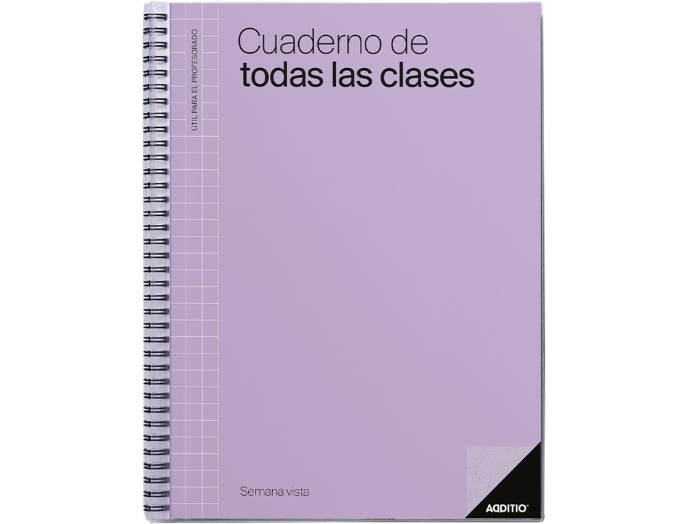 CUADERNO DE TODAS LAS CLASES SV ADDITIO PLAN MENSUAL DEL CURSO EVALUACION CONTINUA Y PROGRAMACION SEMANAL 22,5X31CM