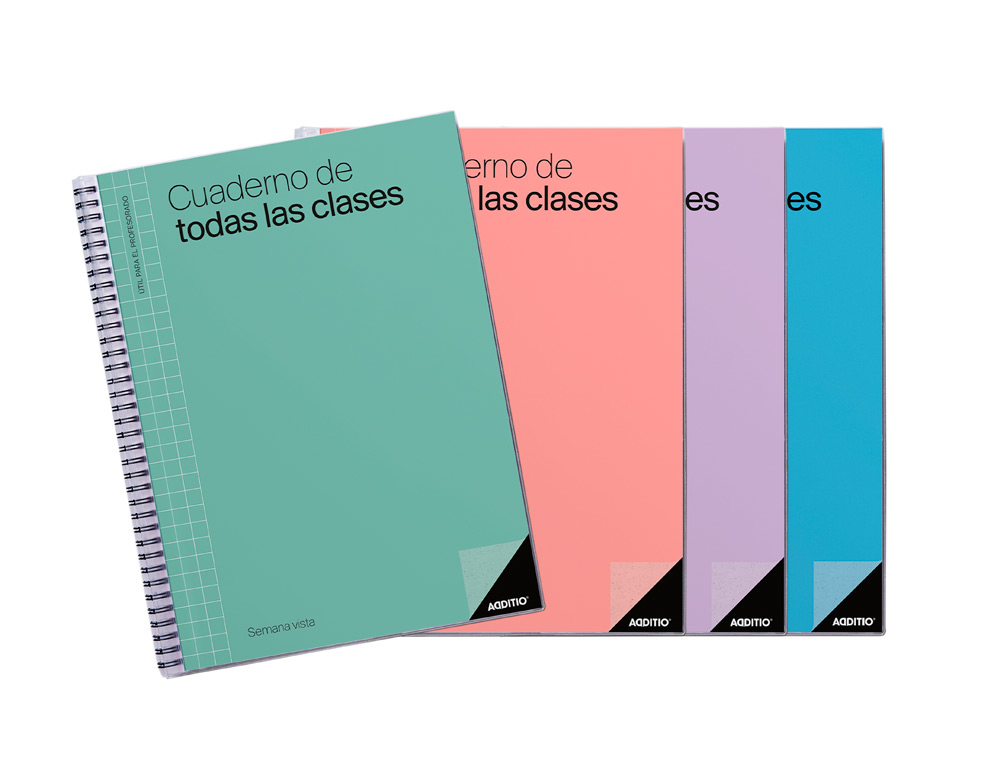 CUADERNO DE TODAS LAS CLASES SV ADDITIO PLAN MENSUAL DEL CURSO EVALUACION CONTINUA Y PROGRAMACION SEMANAL 22,5X31CM