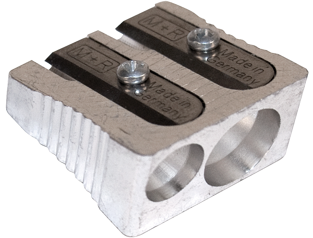 SACAPUNTAS M+R 211 METALICO 2 USOS CUÑA BOTE DE 30 UNIDADES