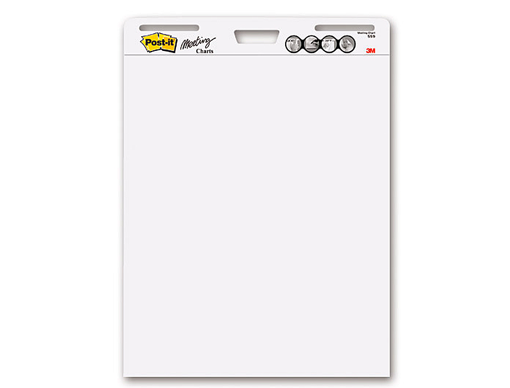 BLOC CONGRESO POST-IT 775X635 MM 30 HOJAS 80G/M2